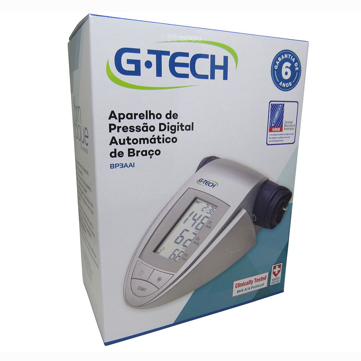 Aparelho de pressão de braço com Arritmia Gtech